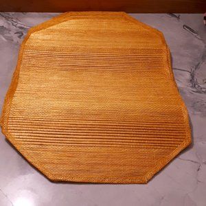 Yellow - gold wicker place mats